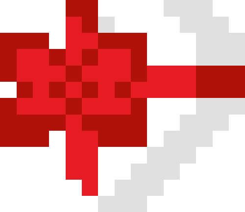 バレンタインプレゼント【ホワイト/レッド】