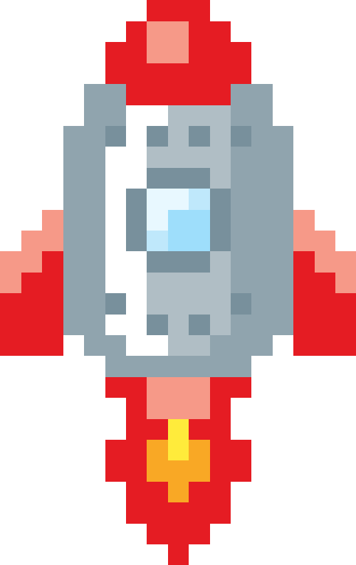 ロケット01（火あり）