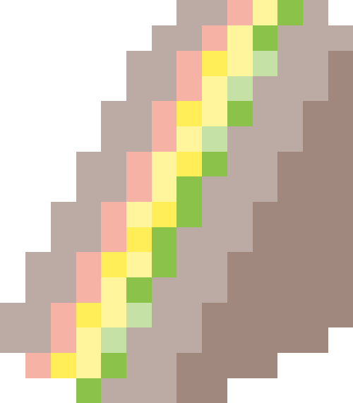 サンドイッチ（玉子/ハム/レタス/ライ麦パン）【三角】