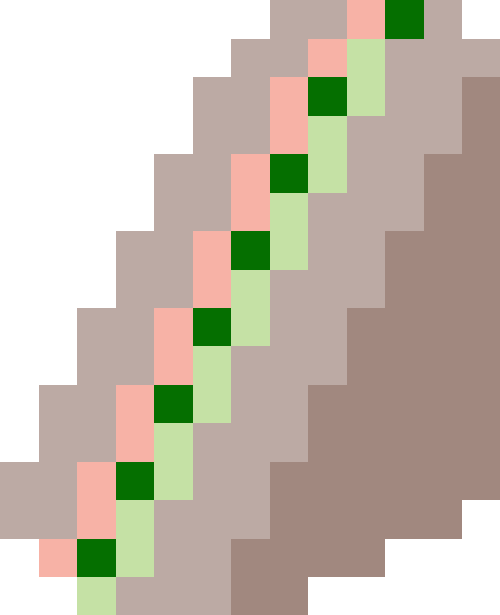 サンドイッチ（ハム/キュウリ/ライ麦パン）【三角】