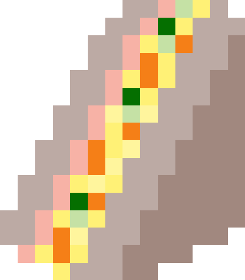 サンドイッチ（ポテトサラダ/ハム/ライ麦パン）【三角】