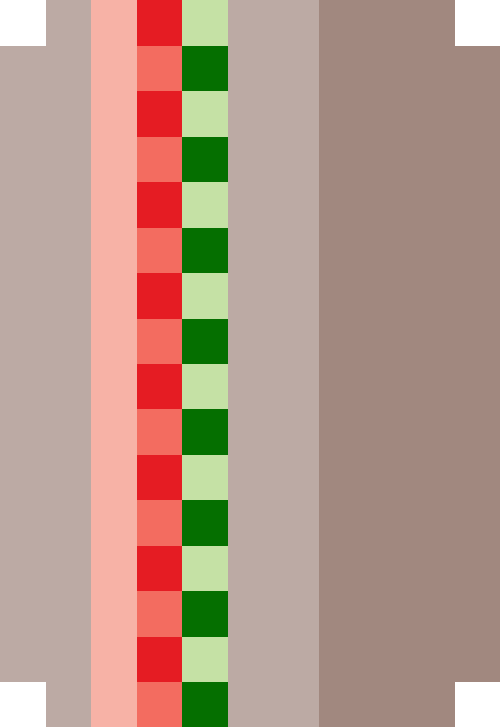 サンドイッチ（トマト/ハム/キュウリ/ライ麦パン）【四角】