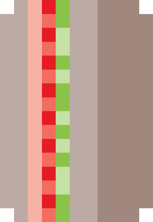 サンドイッチ（トマト/ハム/レタス/ライ麦パン）【四角】