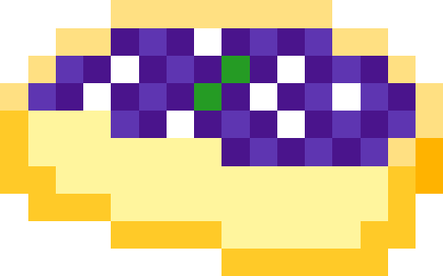 ブルーベリータルト（ミントあり）【カット01】