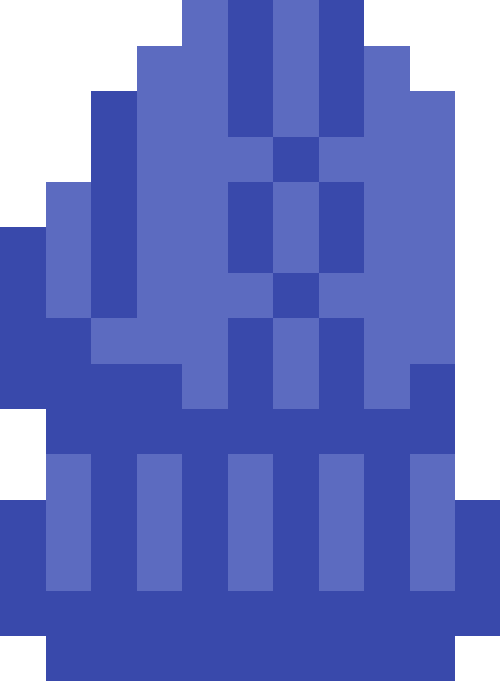 ニット手袋（右）【ブルー】