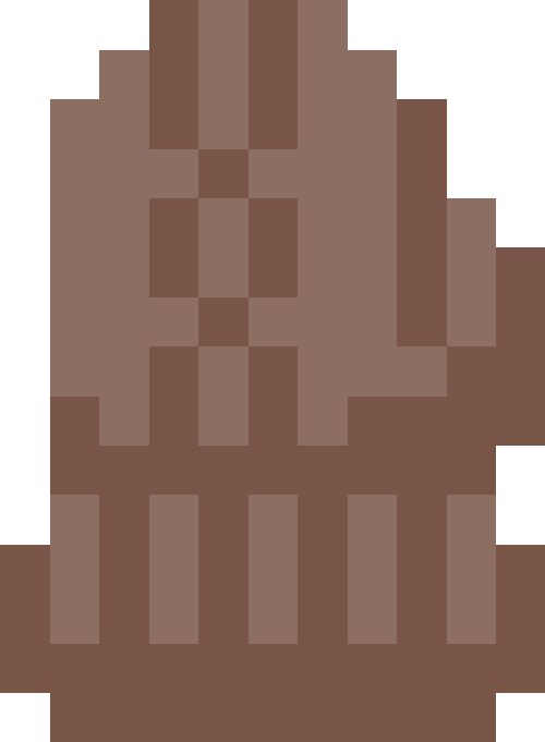 ニット手袋（左）【ブラウン】