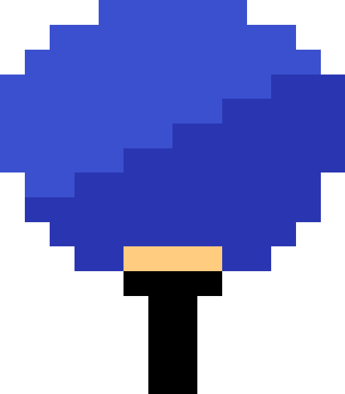 うちわ【ブルー】