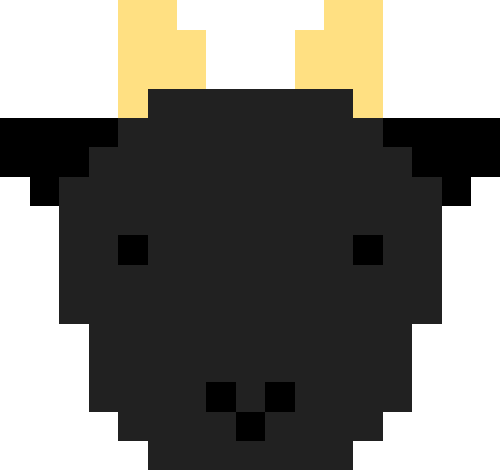 黒ヤギ（ツノあり）