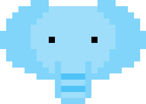 ゾウ【ブルー】